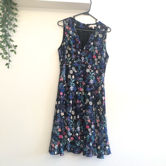 Rebecca Taylor Flouncy Ruffle Floral Sleeveless Silk Dress size 6 - Picture 5 of 15
